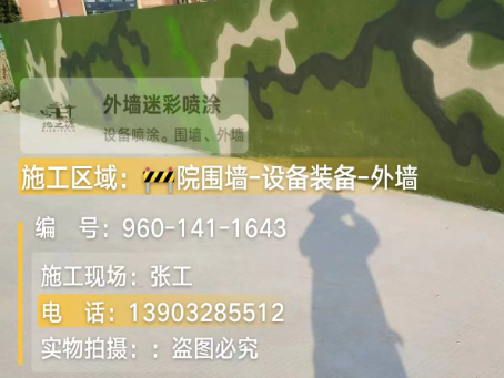 荆州 迷彩漆喷涂价格（按平方米计费）